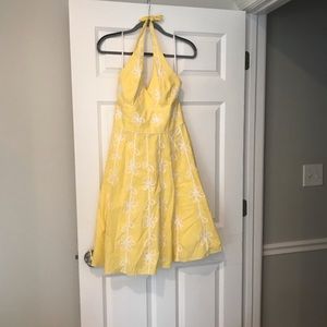 Lilly Pulitzer Yellow halter dress size 6
